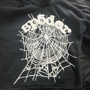 Spider Black Hoodie Sweater